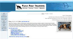 Desktop Screenshot of pawsplustraining.com